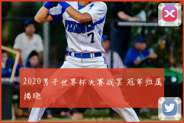 2020男子世界杯决赛战罢 冠军归属揭晓
